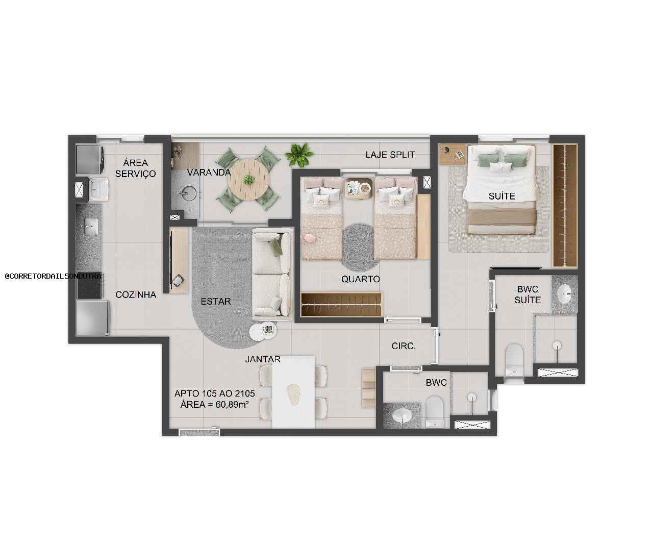 Apartamento, 2 quartos, 60 m² - Foto 27