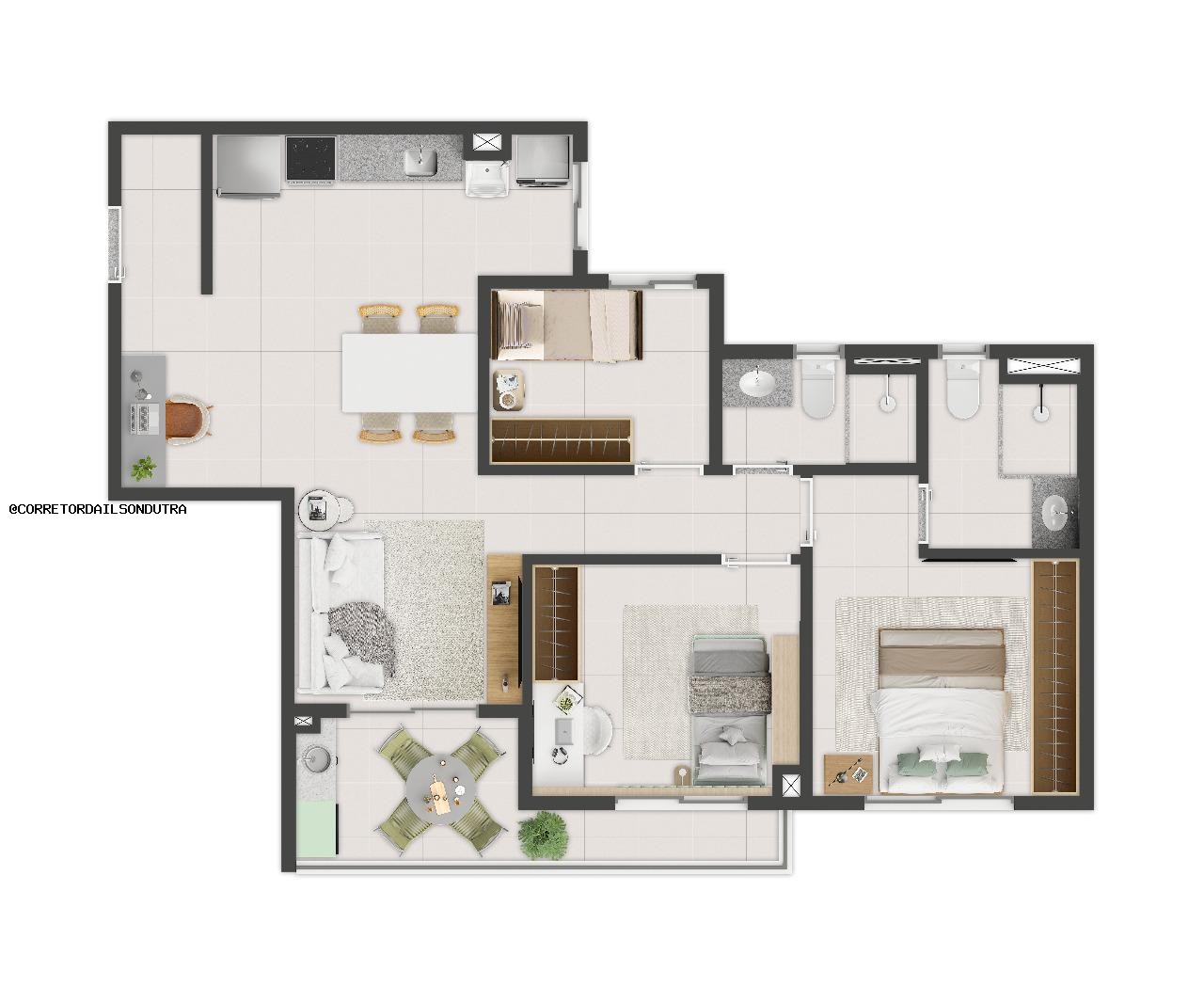 Apartamento, 2 quartos, 60 m² - Foto 31