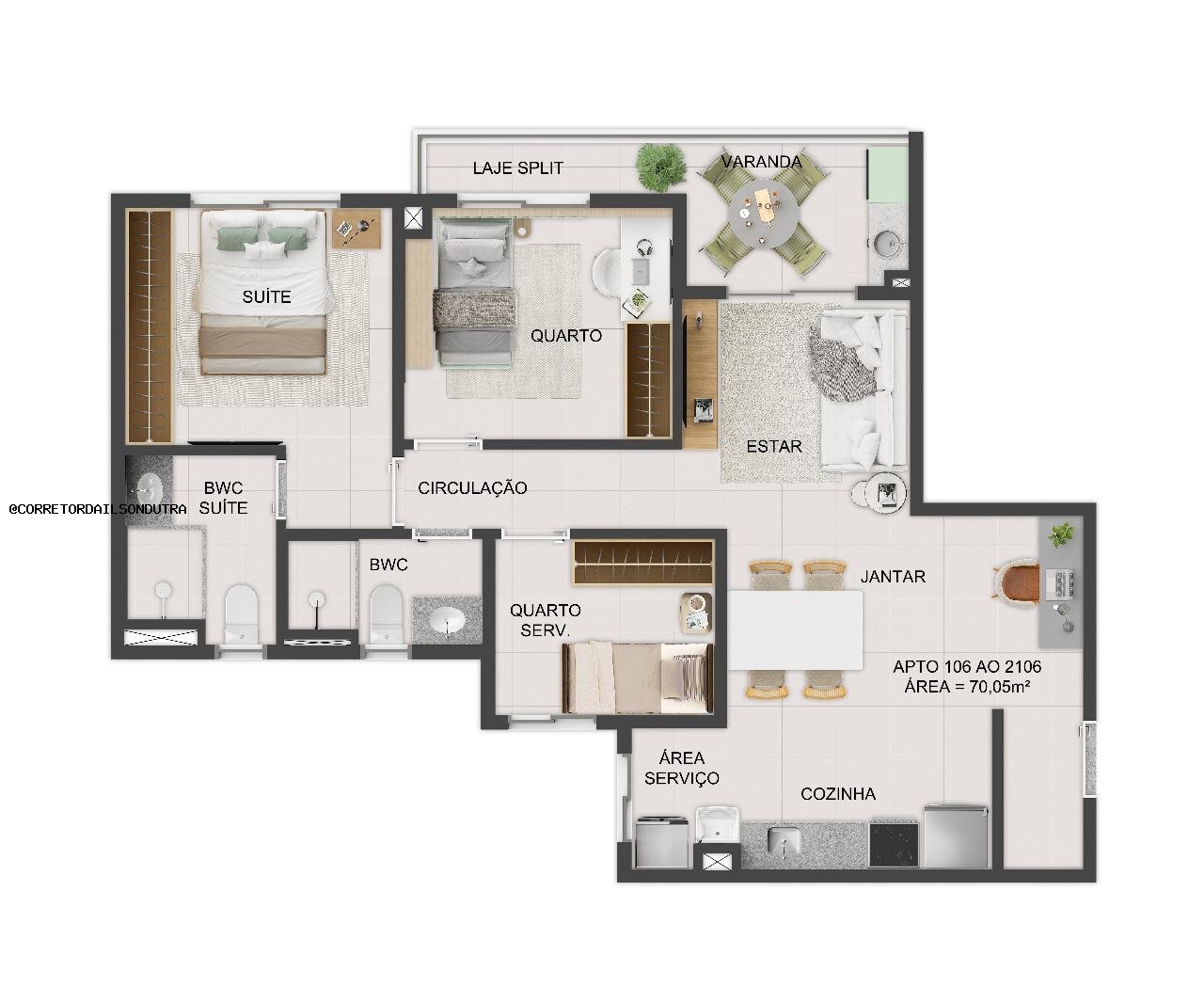 Apartamento, 3 quartos, 70 m² - Foto 29