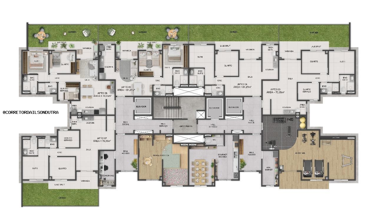 Apartamento, 3 quartos, 70 m² - Foto 16