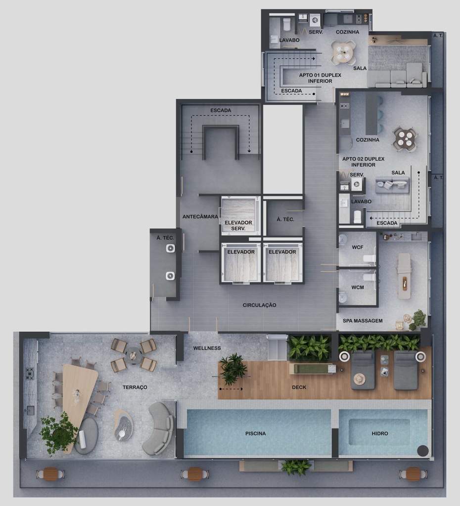 Cobertura, 1 quarto, 57 m² - Foto 38