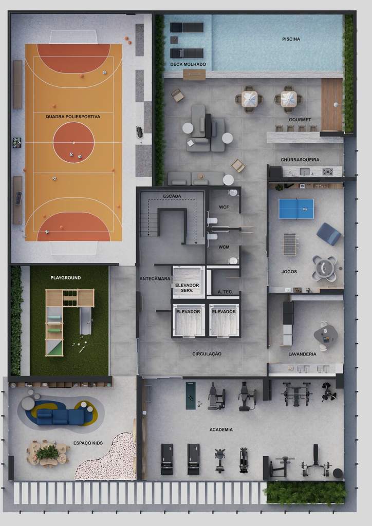 Cobertura, 1 quarto, 57 m² - Foto 42