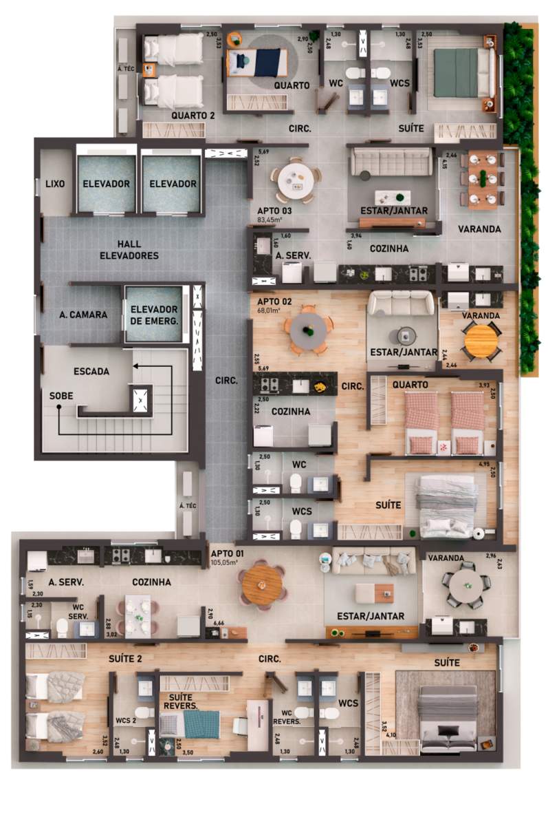 Apartamento, 3 quartos, 155 m² - Foto 24