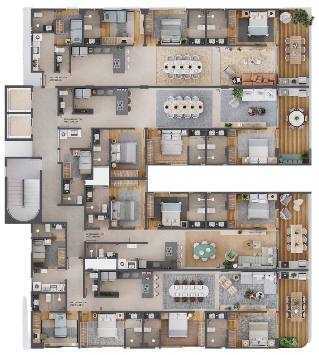 Apartamento, 3 quartos, 126 m² - Foto 33